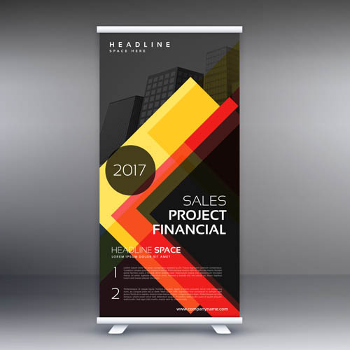 商务展架矢量eps,ai矢量模版下载