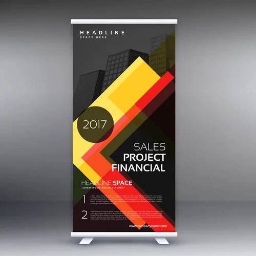 商务展架矢量eps,ai矢量模版下载