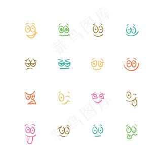 简单表情图标,免抠元素