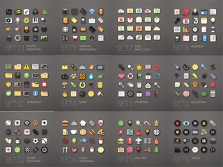 时尚图标矢量,免抠元素