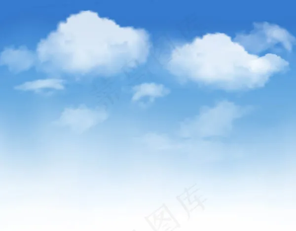 天空漂浮的白云eps,ai矢量模版下载