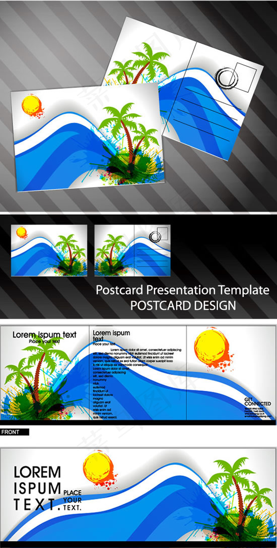 国外明信片设计