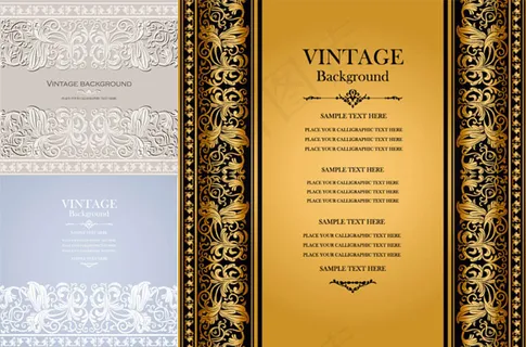 经典花纹背景矢量