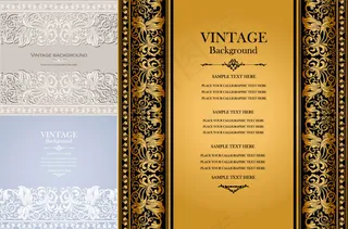 经典花纹背景矢量