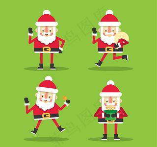 扁平化圣诞老人