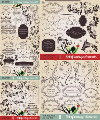 欧式花纹花边02