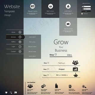 简约的商务设计,背景元素