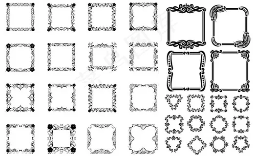 花纹图案装饰边框