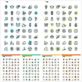 环保图标矢量,免抠元素