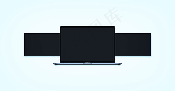 MacBook样机(5000X2600(DPI:72))psd模版下载