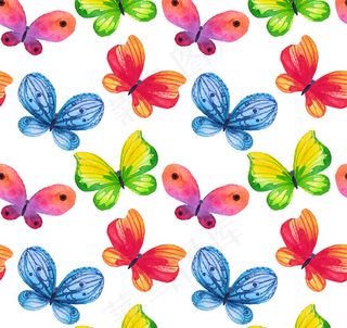 蝴蝶无缝背景