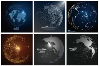 抽象地球矢量
