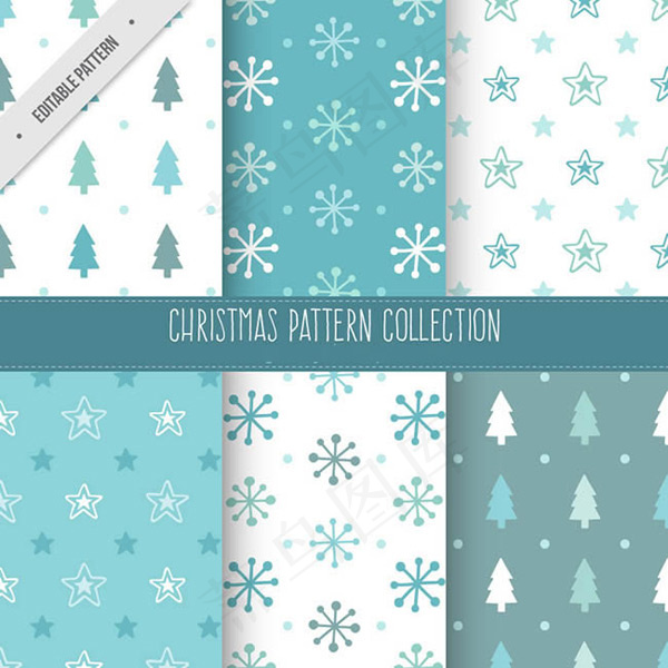 圣诞图案无缝背景