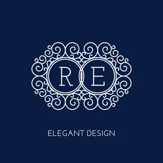 优雅字母花纹边框