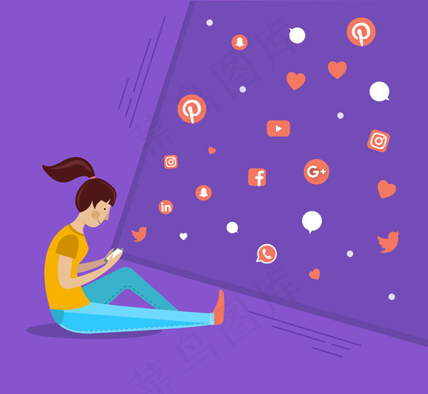 手机浏览网页的女子