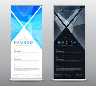 时尚简约风展架