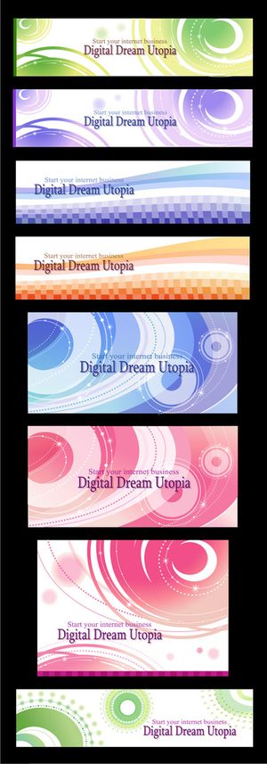 梦幻线条背景,背景元素