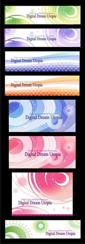 梦幻线条背景,背景元素