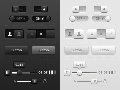 黑灰系UI主题包