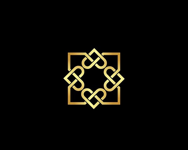 方形心形logo