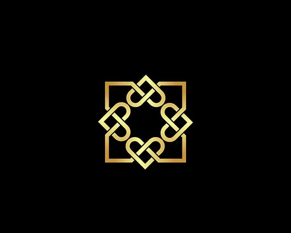 方形心形logoeps,ai矢量模版下载