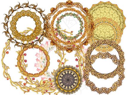 欧式花纹边框