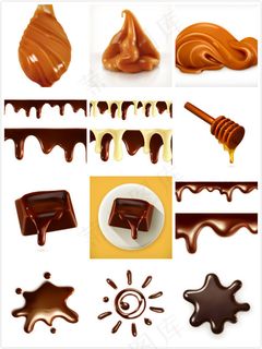 巧克力液体矢量
