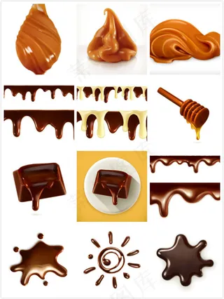 巧克力液体矢量