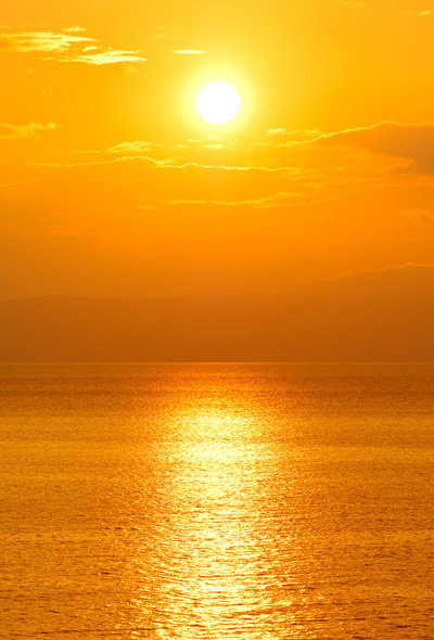 海边日落
