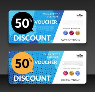 渐变折扣卡矢量