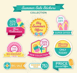 假期促销贴纸