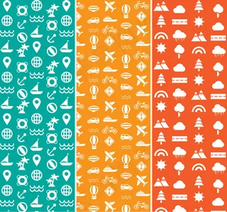 旅行图案无缝背景