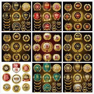 精美品质标签,免抠元素