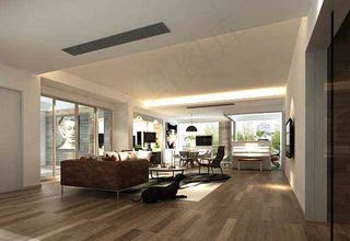 现代别墅客厅模型