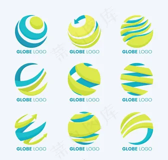 抽象地球标志