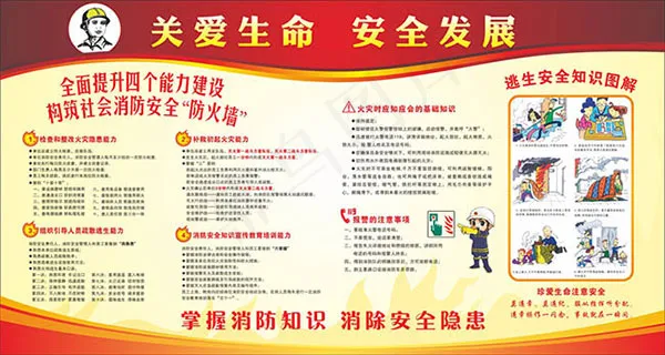 关爱生命安全发展psd模版下载
