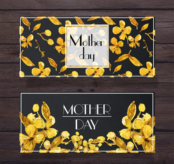 花卉母亲节bannerai矢量模版下载