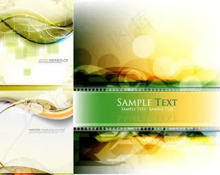 梦幻动感背景,背景元素