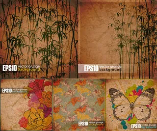 复古背景矢量,背景元素