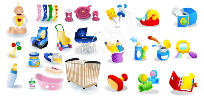 婴儿主题图标,免抠元素 婴儿主题图标,免抠元素