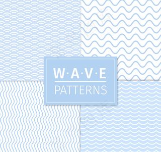 蓝色海浪无缝背景