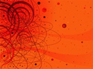 凌乱线条与圆点元素