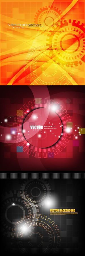 芒齿轮背景,背景元素