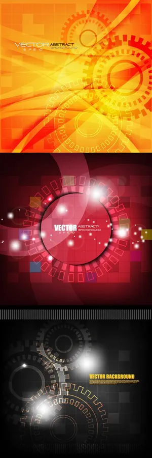 芒齿轮背景,背景元素