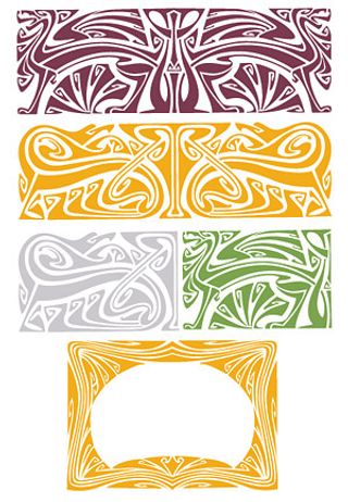 抽象古典背景,背景元素