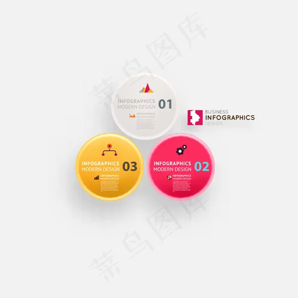 圆形创意图表eps,ai矢量模版下载