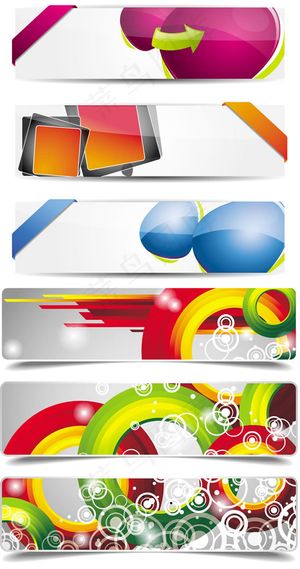 炫彩图形横幅