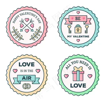 情人节标签设计