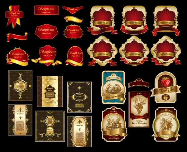 欧式华丽labeleps,ai矢量模版下载