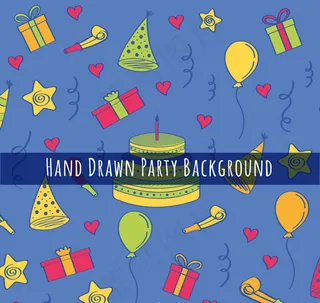 生日元素无缝背景